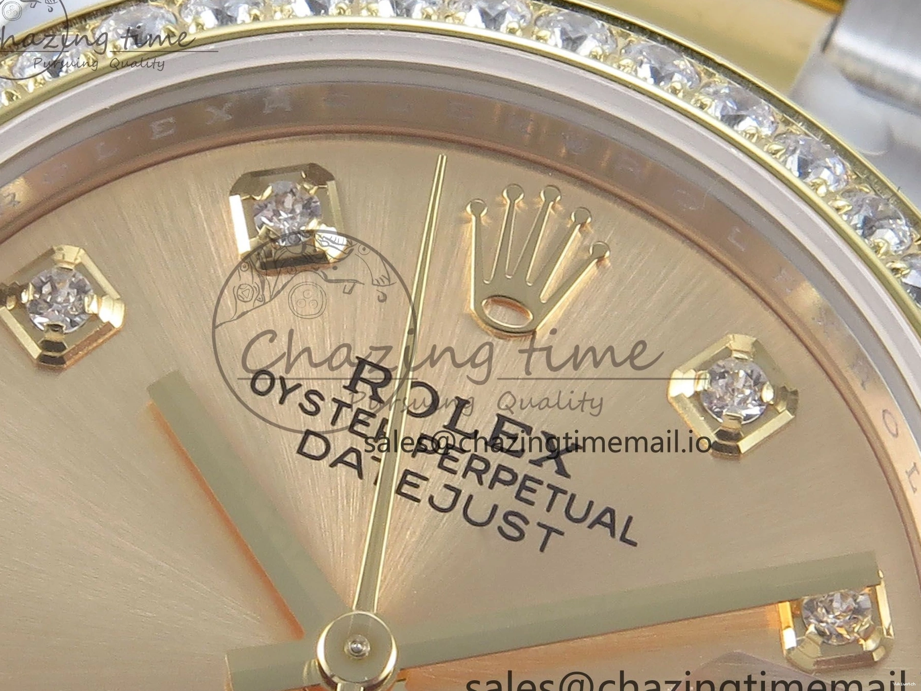 Diamonds Bezel ETA Oyster Best DateJust YG Edition Diamonds 904L 31 1:1 SS on Dial ARF 278383RBR Steel 2688 Bracelet YG 0518